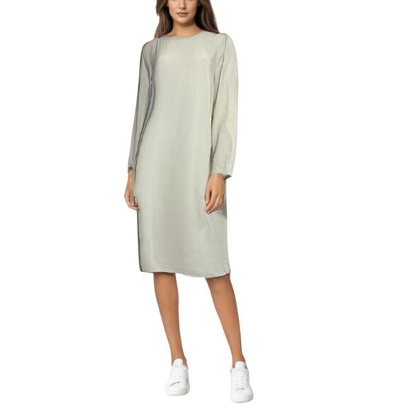 Eileen Fisher Womens Silk Long Sleeve Tunic Dress Size Medium - Picture 13 of 13